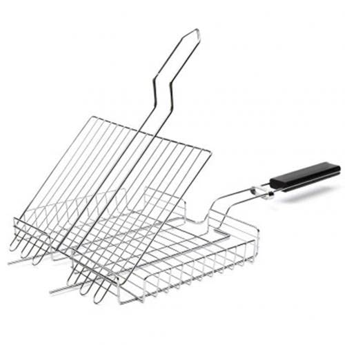 GeRRiT Grills Stainless Steel Titanium Barbecue Outdoor Net Picnic Kitchen Barbecue Accessories Kitchen Tool with Handle