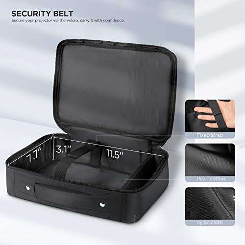 Bomaker Portable Mini Projector Bag for Premium Projector Series Model, GC357, GC355, Black 4