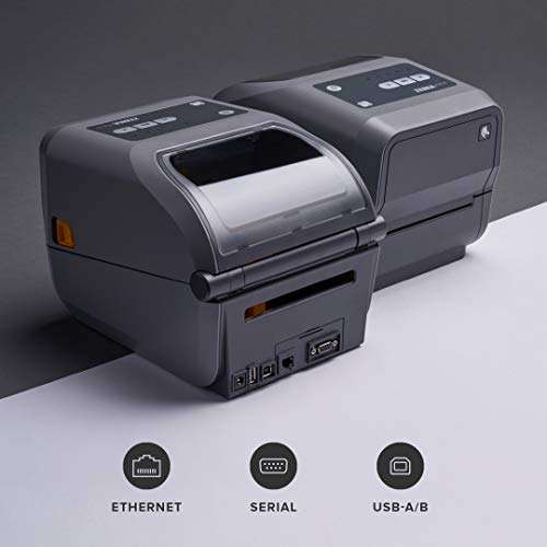 ZEBRA ZD620t Thermal Transfer Desktop Printer 203 dpi Print Width 4 in Ethernet Serial USB ZD62042-T01F00EZ 2