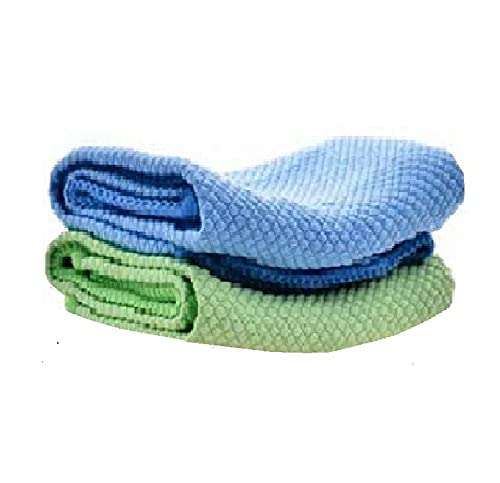 Diamonddeal Microfiber Glass Scrubbing Cloth & Polishing Cloth (Set of 2)-Fast Drying Cleaning Cloth for Any Surface Car, Gym, Spa, Kitchen, Floor, Glass, to Rub Dirty Surface (Size 30CM X 30CM). 1