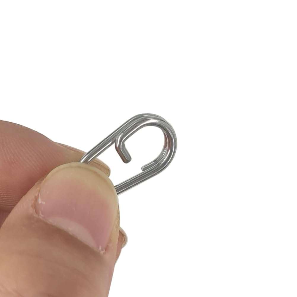 unclesportinfof 25/50pcs Ball Bearing Swivel Fishing Stainless Split Ring Fish Hooks Connectors for Saltwater 7LB-132LB (8454, 5#-1.34"/110LB-25PCS) 6