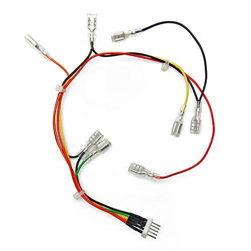 2pcs Arcade Harness 4.8mm (.187") Microswitch Terminals 2 Pin 8-Pin to 5-pin Conversion Harness Wires for Jamma MAME Bartop Cabinet Machines 1