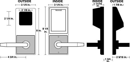 Alarm Lock - DL2700WP26D Trilogy T2 100-User Weatherproof Electronic Digital Keypad Cylindrical Lock Leverset, Satin Chrome Finish 6