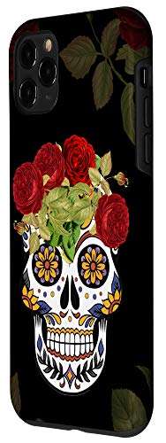 iPhone 11 Pro Dia De Los Muertos Skull Pattern Cell Phone Cover Gift Adult Case 2