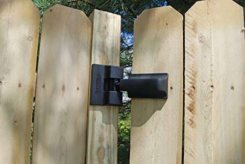 Barrette Outdoor Living Heavy-Duty Modern Wrap Hinge, Black 6