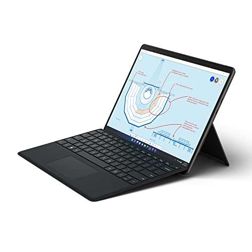 Microsoft Surface Pro8-13/13cm (5 Inch) Touch Screen - Intel i5/8GB RAM /256 GB SSD SC English Window 11 Home Graphite & Surface Pro 8 Signature Keyboard SC ENG HDWR – Black(8XA-00093), Small 3