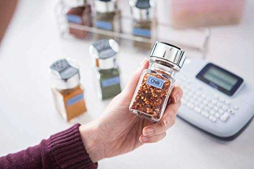 Brother PT-M95 Label Maker, P-Touch Label Printer, Handheld, QWERTY Keyboard, Up to 12mm Labels, Includes Black on White Tape Cassette 4