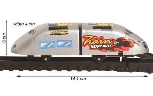 BIGFOLK Vintage Train with Big Track and Real Smoke Battery Operated with Flashlight Bullet Metro Train Toys Track Set for Kids Boys and Girls 5