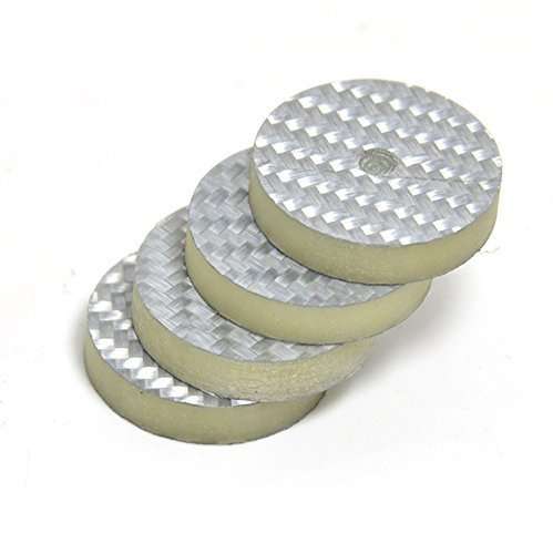 4pcs 255mm Carbon Fiber Speaker Spike Mat Base Pad Shoe Isolation Hifi Mounts 3