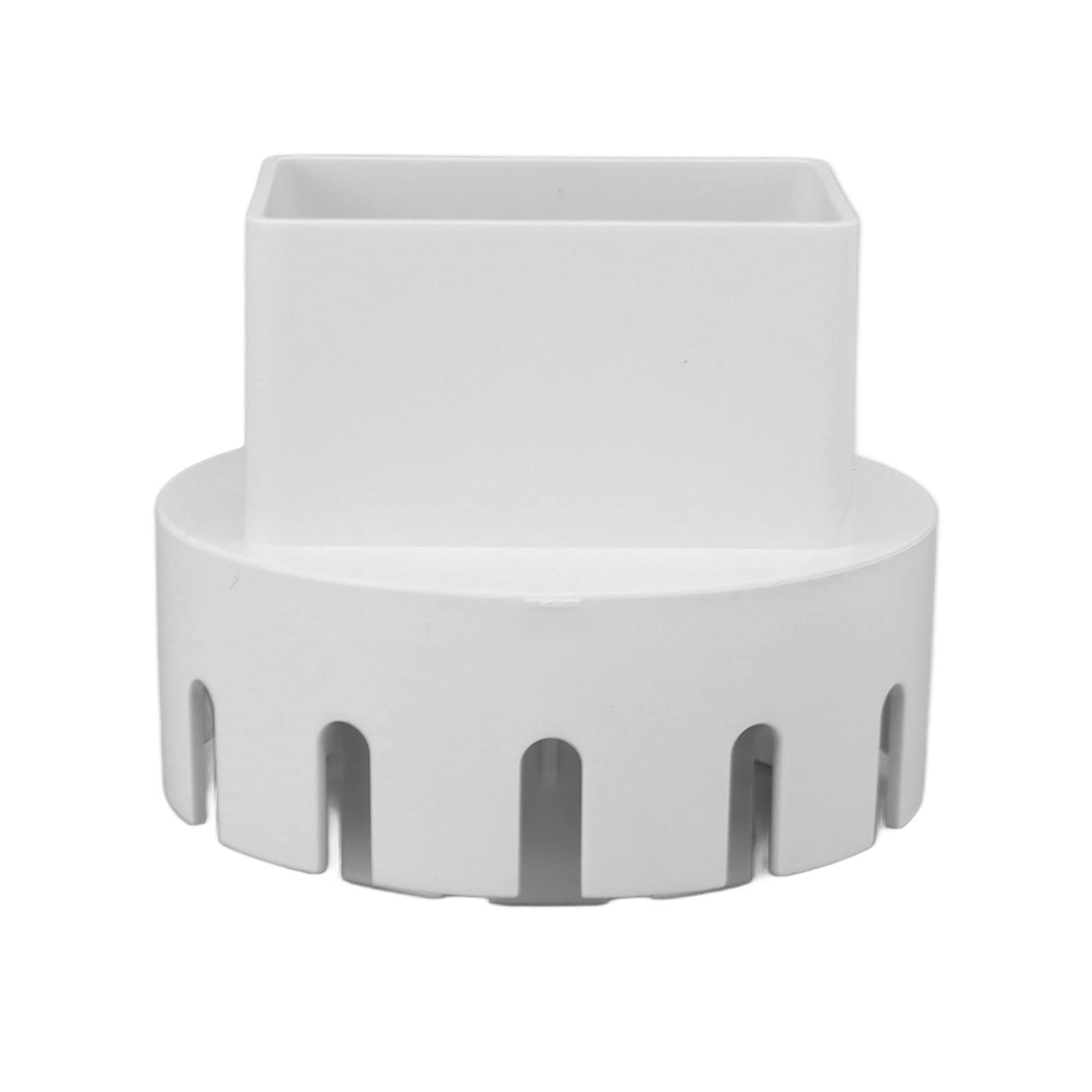 Plastic Downspout Adapter Drain Adapter Replacement Downpipe Converter Connector With Screws For Rain Gutter Downspout (White S 2X3In) 1