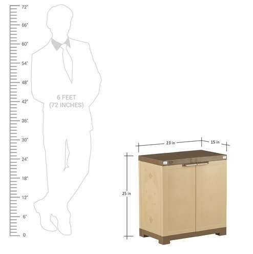 Nilkamal Plastic Shoe Rack FMSC-09 SBN, Standard Size (Sandy) 6
