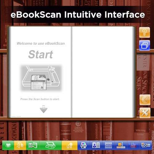Plustek CCD Flatbed Book Scanner eBookScan 3800 - Bundle eBookScan Easy Convert Book to Digital, Support Multi-Language OCR 3