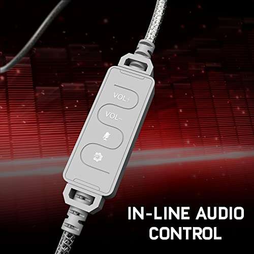 Redgear Cosmo 7,1 USB Gaming Wired Over Ear Headphones with Mic with Virtual Surround Sound,50Mm Driver, RGB LEDs & Remote Control(White) 6