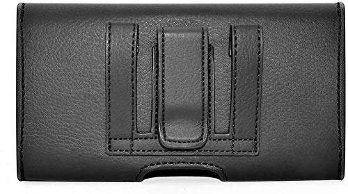 Samsung Galaxy Mega 6.3 Horizontal Leather Case with Magnetic closure with belt clip and belt loops + Cell Phone Antenna Booster and Anti Radiation Shield 2
