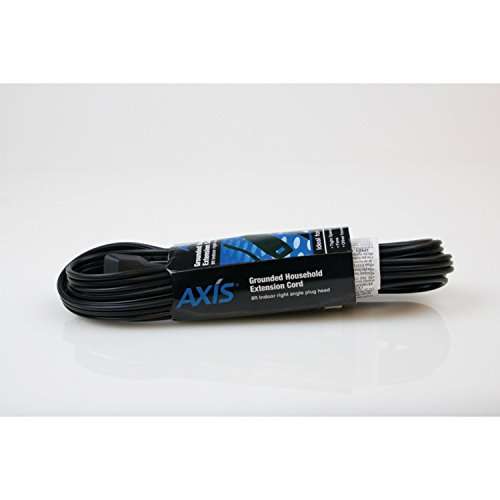 Axis 45515 Extension Cord, 8', Black, 8 Foot 2