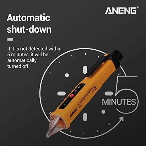 QIHONG Multifunctional AC 12V-1000V Voltage Detector Tester Pen with Sound & Alarm LEDs,Auto Power Off,Electric Tester 4