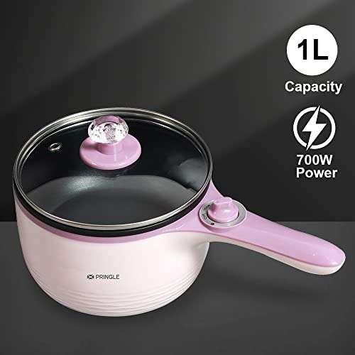 Pringle Non Stick Multi Functional Electric Pan (MEP 1001) | 700W Power | 1L Capacity And Classy Electric Kettle 1500 W Capacity 1.8Ltr | Super Combo 2