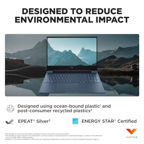 HP Victus Gaming Laptop, 15.6" 144Hz FHD, 8-Core Intel Core i5-12450H(Beats i7-11800H), NVIDIA GeForce RTX 3050, Backlit KB, SD Card Reader, WiFi 6, W/128GB SSD, Blue, Windows 11 Home(32GB |1TB SSD) 5