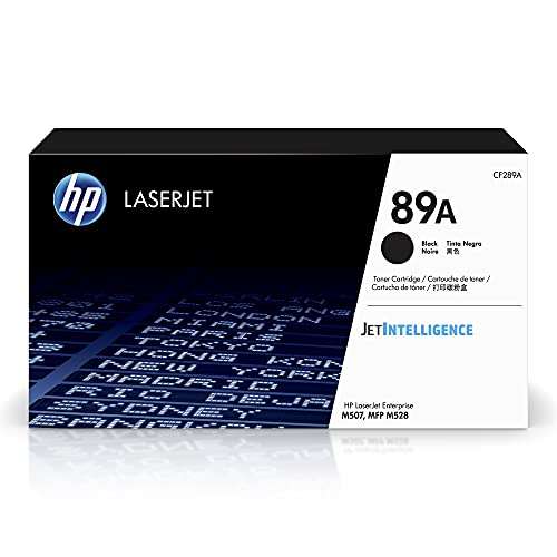 HP 89A Black Toner Cartridge for HP Printers | Works with Printer Series: LaserJet Enterprise M507, MFP M528 | CF289A 1