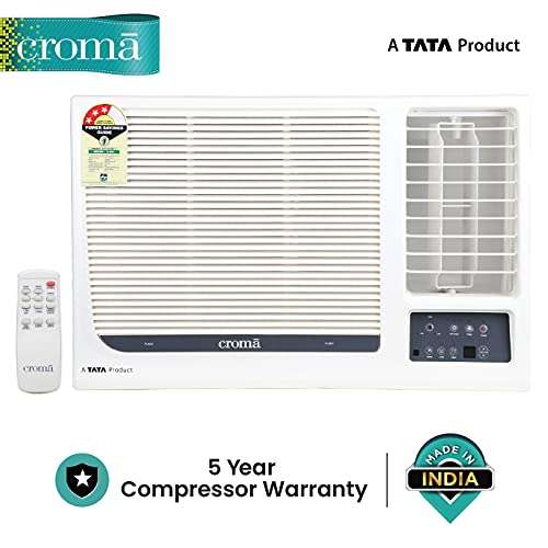 Croma 1.5 Ton 3 Star Window AC (Copper, CRAC1152, White) with Free Installation 3