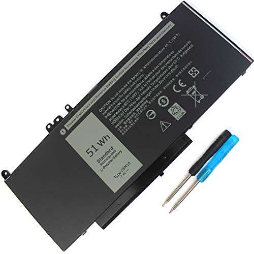 G5M10 Laptop Battery 7.4V 51Wh Compatible with Dell Latitude E5450 E5550 5550 5450 Notebook 8V5GX R9XM9 WYJC2 1KY05 0WYJC2 TXF9M 0TXF9M R0TMP 79VRK HK6DV 0HK6DV