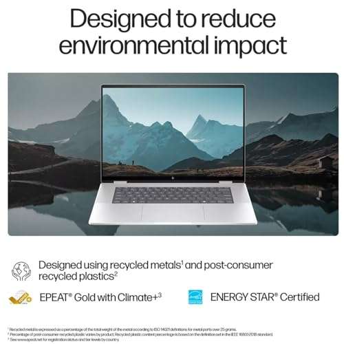 HP Envy X360 16" Ultra 7 AI Convertible 2-in-1 Laptop, 16" FHD+ Touchscreen, Intel Ultra 7 155U (Beats Intel i7-1355U), 16GB RAM, 1TB SSD Stylus Pen, Wi-Fi 6, Windows 11 Home, Silver 5