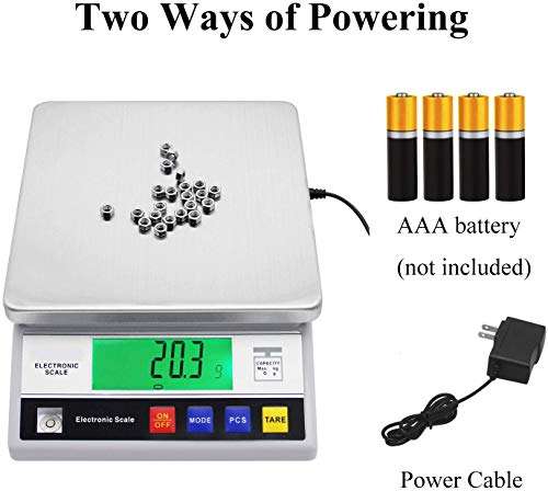 Bonvoisin Digital Gram Scale 0.1g Electronic Lab Weighing Scale Counting Scale Precision Lab Scale Analytical Balance Scale Industrial Scale Scientific Counting Scale (10kg, 0.1g) 5