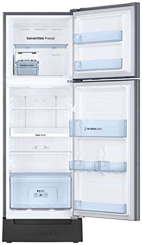Samsung 253 L 2 Star Inverter Frost-Free Double Door Refrigerator (RT28T3822S8/HL, Elegant Inox(Light Doi Metal, Base Stand with Drawer, Convertible, 2022 Model) 4