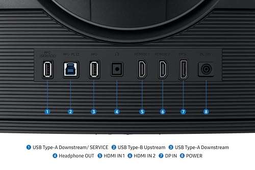 Samsung 40 Inch WUHD Odyssey G7 Curved Gaming Monitor |180 Hz| 1ms Response Time| 5120 x 2160 Pixels| VESA DisplayHDR 600| Ports-Display Port HDMI | FreeSync Premium Pro (LS40FG750EWXXL, Black) 5