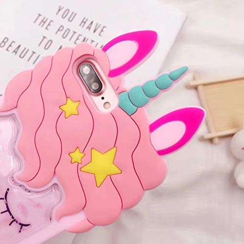 Quicksand Unicorn Samsung A70/A70S Case,3D Cute Unicorn Kids Girls Women Bling Glitter Soft Silicone Rubber Case for Samsung Galaxy A70/A70S 6.7 inch (Quicksand Unicorn) 4