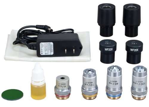 OMAX 40X-2000X Lab Binocular Biological Compound LED Microscope w Vinyl Carrying Case 4