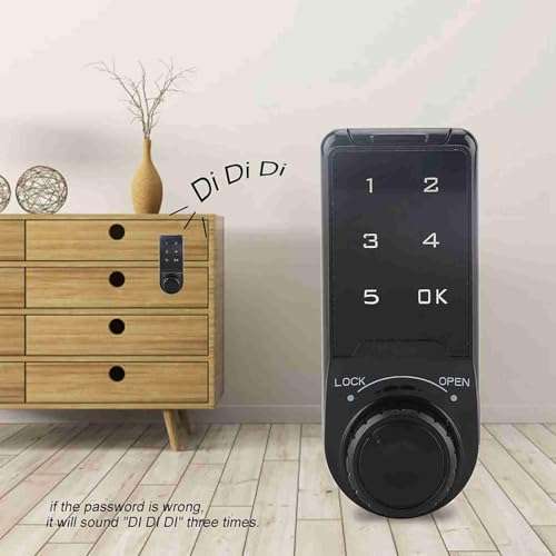 Code Security Lock Touch Digital Keypad Electronic Deadbolt Lock Password Key Access Lock Security Cabinet Coded Locker (L=30) 4
