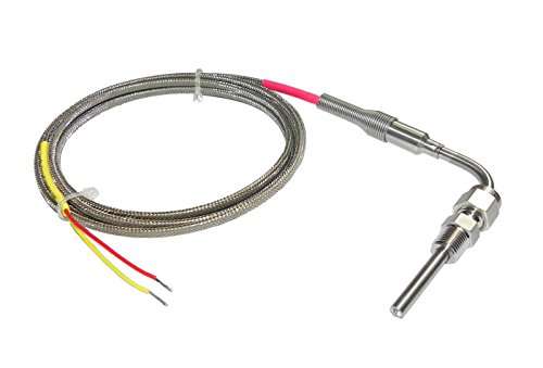 EGT Probe Exhaust Gas Temperature Sensor - 3/16 Diameter - Mini Male Plug Connector - with 12 foot long cable