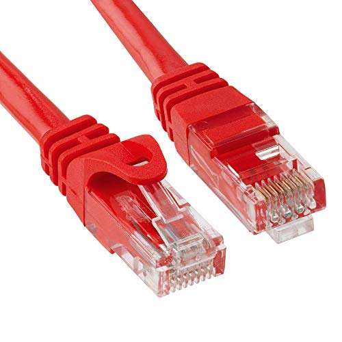 CAT 6 500MHz UTP ETHERNET LAN Network Cable - 7 FT Red 1