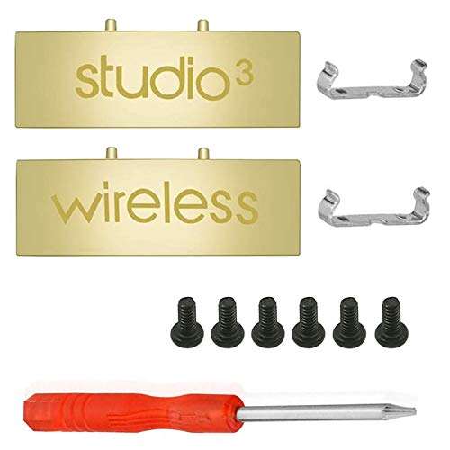 Studio 3 Hinge Replacement Studio3 Wireless Headband Parts Screws Repair Kit Accessories Compatible with Studio 3 Wireless Bluetooth Over-Ear Headphones (Gold) 1