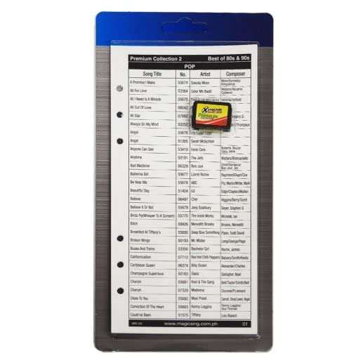 Magic Sing Songchip P-Collection VOL2 Karaoke Videoke Microphone for ET-23PRO, ET23KH, ET31KH, ET25K, ET21K, ET19KV, ET18K, ET15K, ET14K, ET13K, ET12K 1