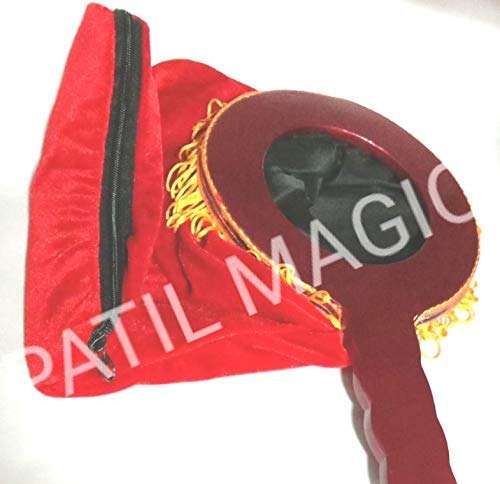 Patilmagic Magic Change Bag with Handle Zipper Twisting Handle Magic Trick 1