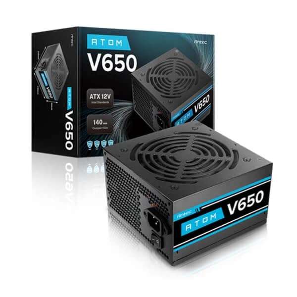 Antec Atom V650 V2 650Watts Non-Modular Gaming Power Supply