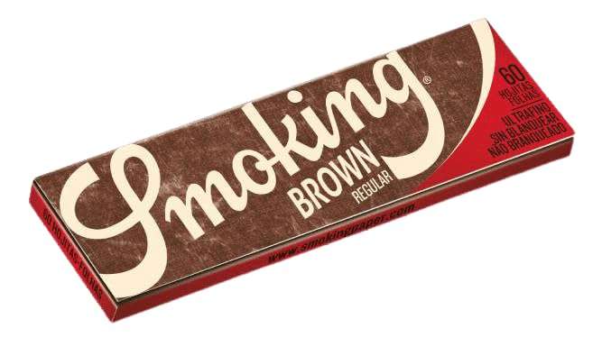Smoking Brown Regular, Smoking rolling paper, Unbleached (Regular, 50) 1