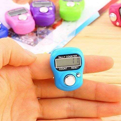 Modelistic Number Clicker Tally 5-Digit Counter Finger Ring Electronic Light Digital Counting Plastic Machine for Cricket Umpire and Various Counting Purpose (Pack of 1) Color As Per Available 1