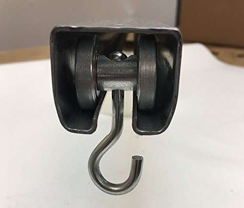 16 Gauge Galvanized Steel Track - for Sliding Curtains and Doors - 8 ft Length (Roller NOT Included) 4