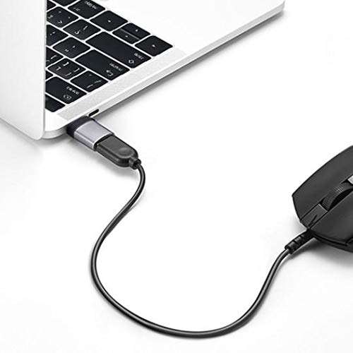 BoxWave Cable Compatible with Backbone One PlayStation Edition (iPhone) - USB-C to A PortChanger (2-Pack), USB Type-C OTG USB Portable Keychain - Slate Black 5