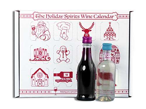 Advent Calendar for Alcohol & Adults | Gift Booze & Wine for Christmas 2025 | Great White Elephant & Holiday Party Hostess Present Idea | Alcohol Not Included (1, Wine) 1