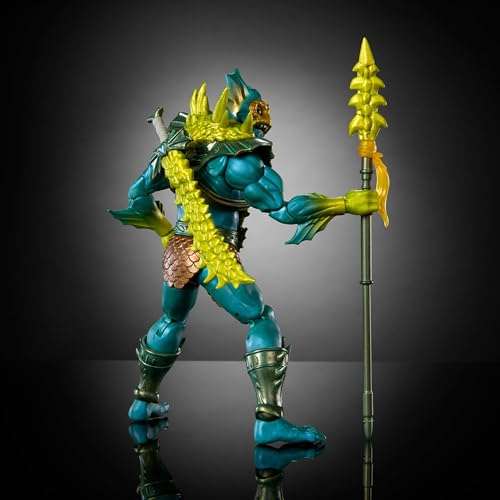 Masters of the Universe Masterverse New Eternia Action Figure & Accessories, Mer Man Deluxe Motu Collectible with 30 Articulations, 7-inch 5