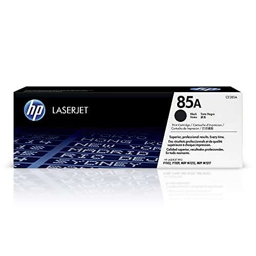 HP 85A Black Toner Cartridge for HP Printers | Works with Printer Series: LaserJet Pro P1102, P1109; LaserJet Pro MFP M1212, M1217 | CE285A 1