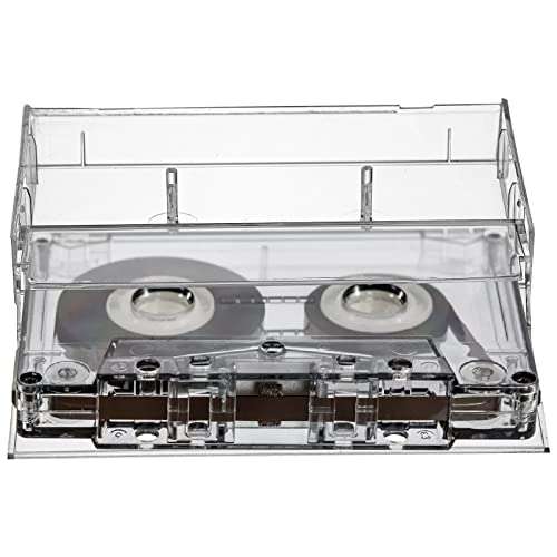 Fasmov 30 Pack Cassette Tape Cases, Clear Plastic Storage Cases, Perfect for Audio Cassette Tape Organization, 4.25" L x 2.75" W x 0.6" H 3