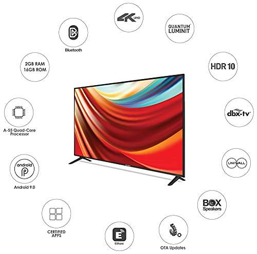 Shinco 109 cm (43 inches) 4K Ultra HD Smart LED TV S43UQLS (Black) (2021 Model) 2