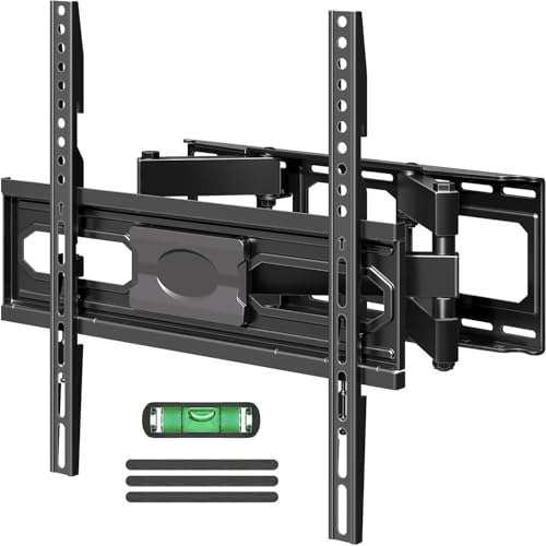 MOUNTUP TV Wall Mount for 26-65 Inch Flat Curved LED LCD Screen TVs Full Motion TV Mount, Tilt Swivel Extension Wall Mount TV Bracket with Dual Articulating Arms, Max VESA 400x400mm, Holds up to 88lbs