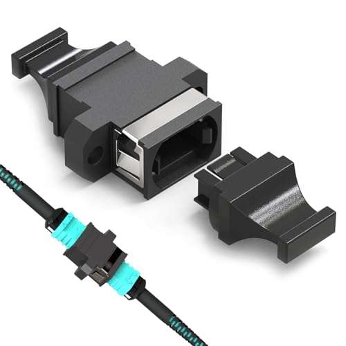 Karono MTP/MPO Fiber Optic Adapter, 40G/100G Standard Flange Coupler Connector for Data Center Patching System for Usconec (Key Up to Key Down) 1