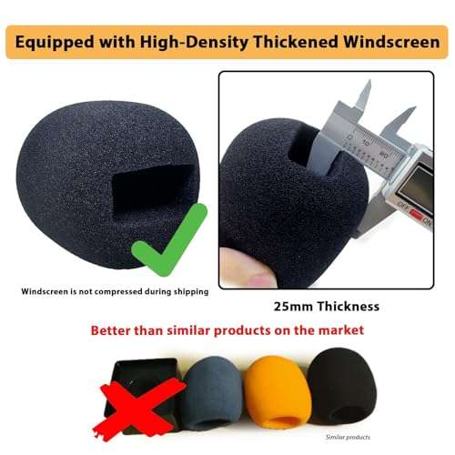 Stand Mic Holder Flag for DJI Mic 1/2 / Mic Mini/Rode Wireless GO II Handle Wireless Interview Lavalier Microphone Adapter Handheld Mount for Hollyland Lark M1 /C1 / 150/2 Pack 5